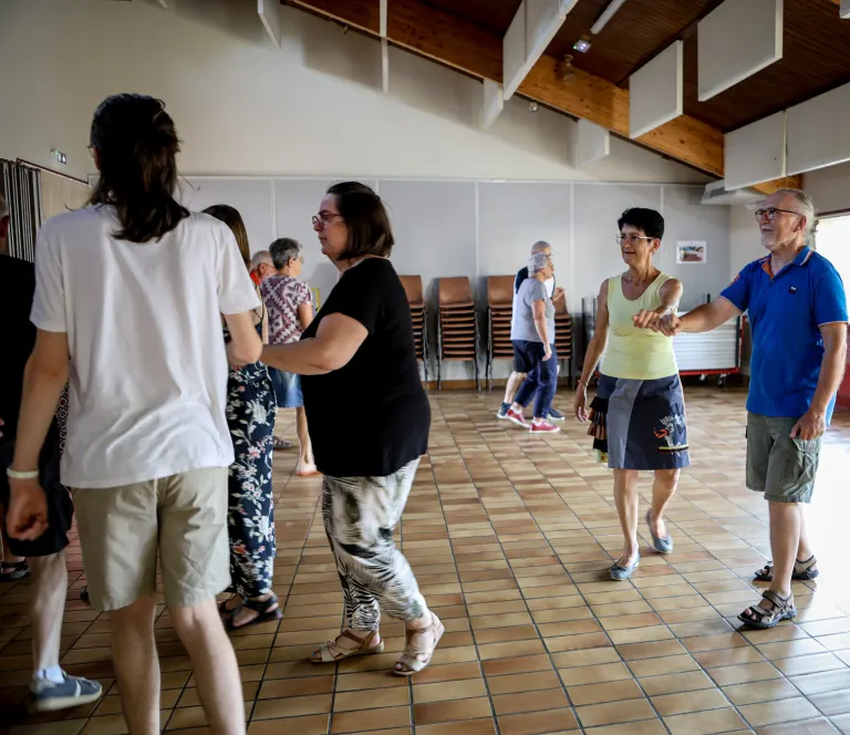 Répétition de danse bretonne, cercle celtique La Javelle du Pays d'Ancenis