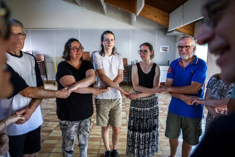 Répétition de danse bretonne, cercle celtique La Javelle du Pays d'Ancenis