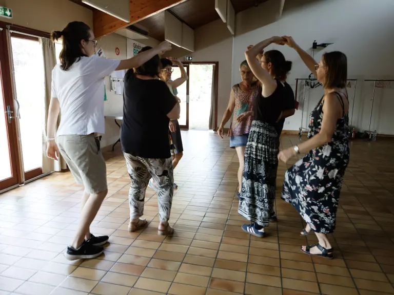 Répétition de danse bretonne, cercle celtique La Javelle du Pays d'Ancenis