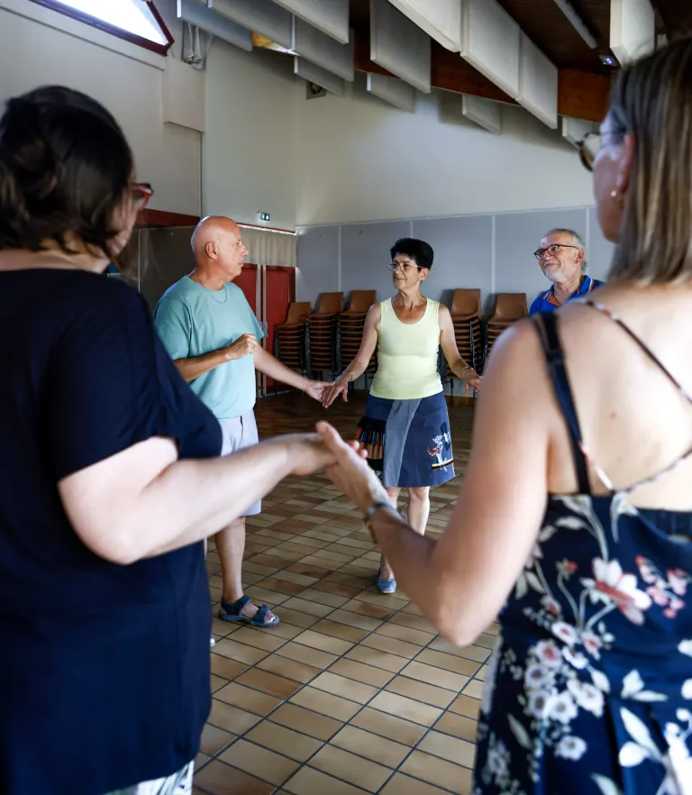 Répétition de danse bretonne, cercle celtique La Javelle du Pays d'Ancenis