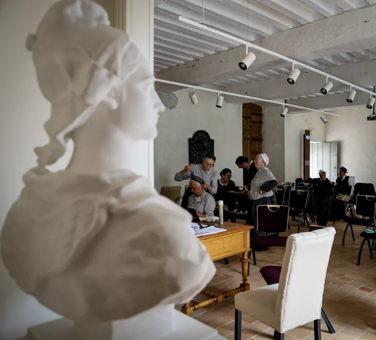 Répétition du cercle celtique La Javelle dans une salle communale
